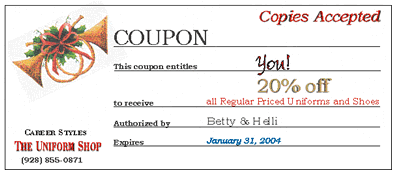 The Uniform Shop Gift Certificate